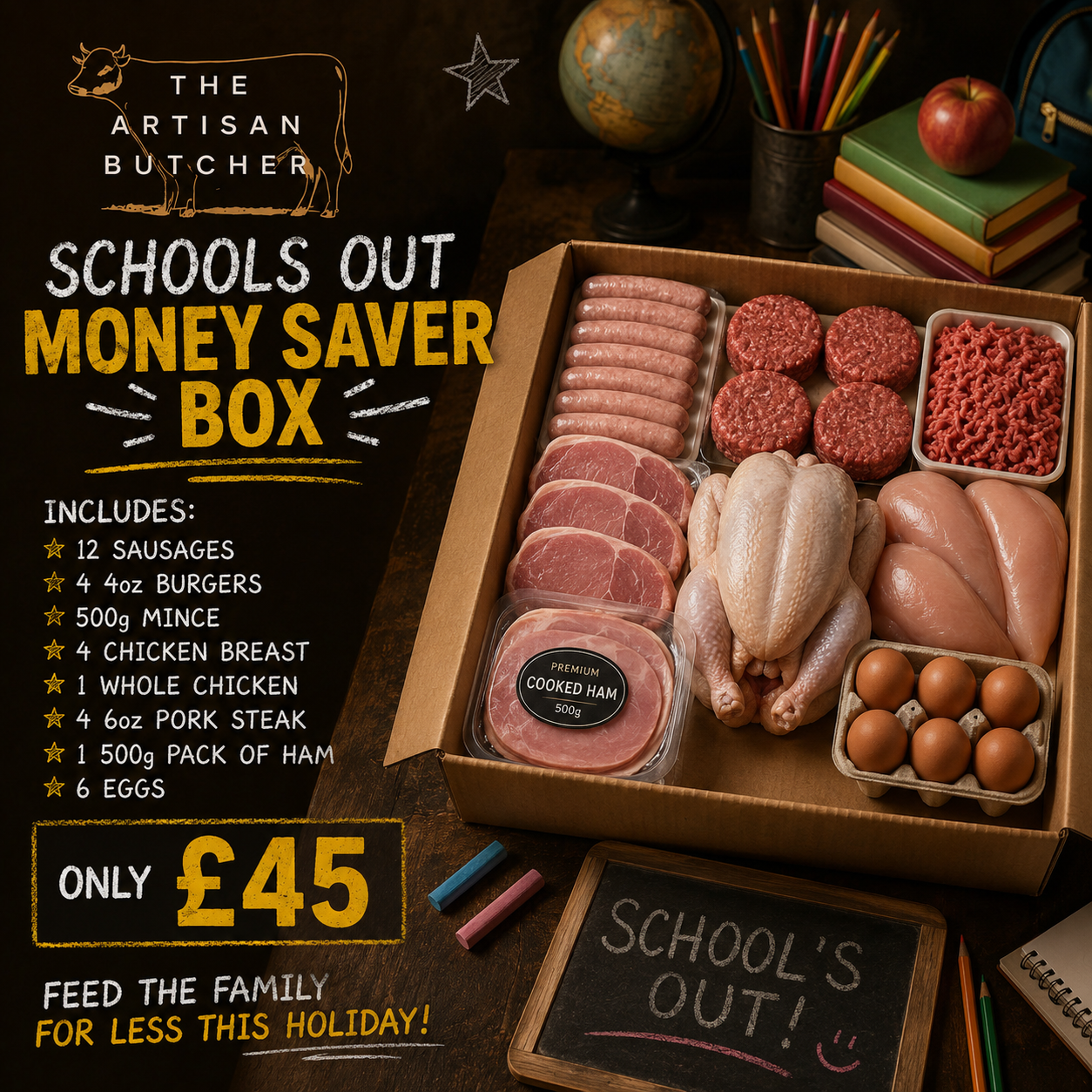Schools Out Money Saver Box