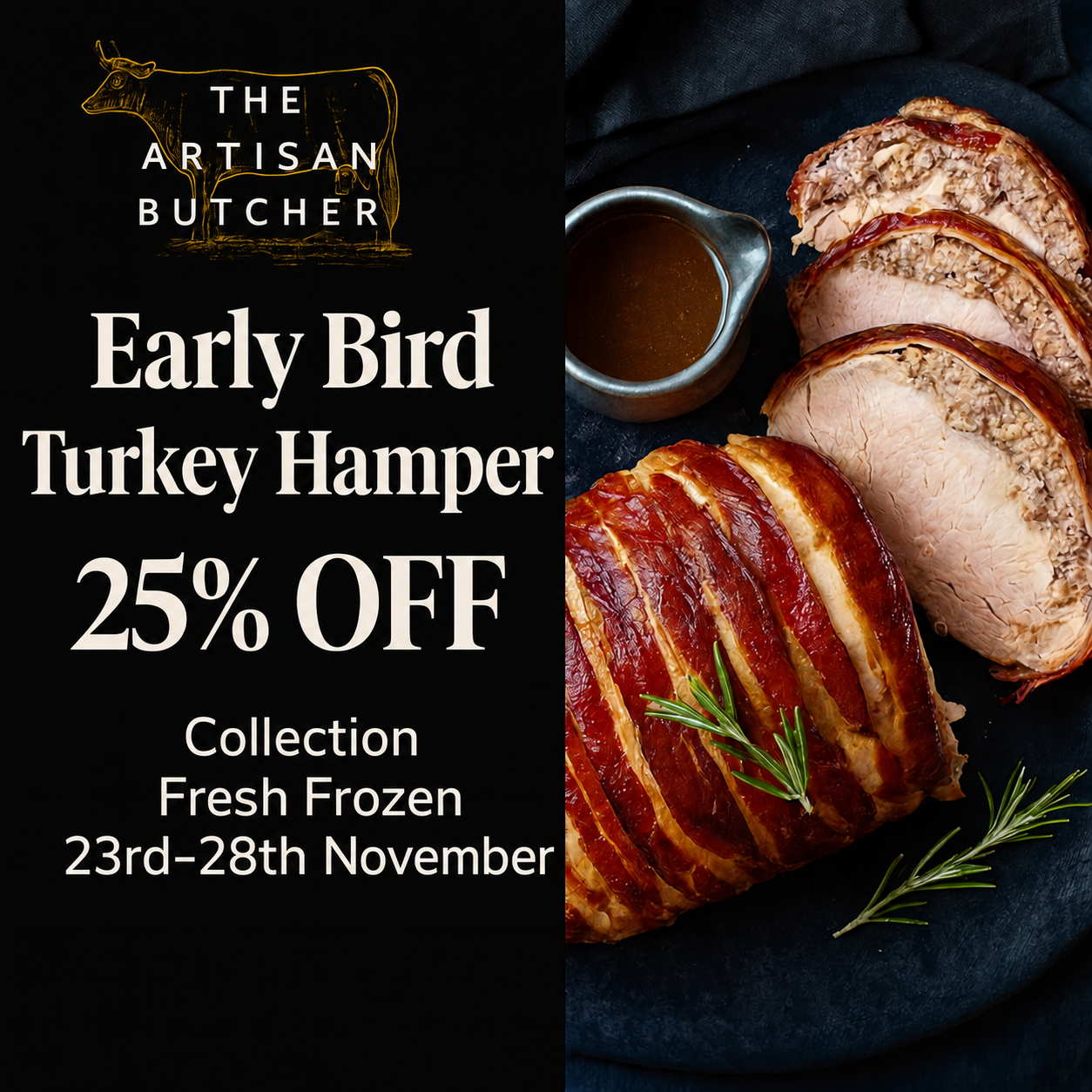 EARLY BIRD Christmas Turkey Crown Hamper - SAVING 25%
