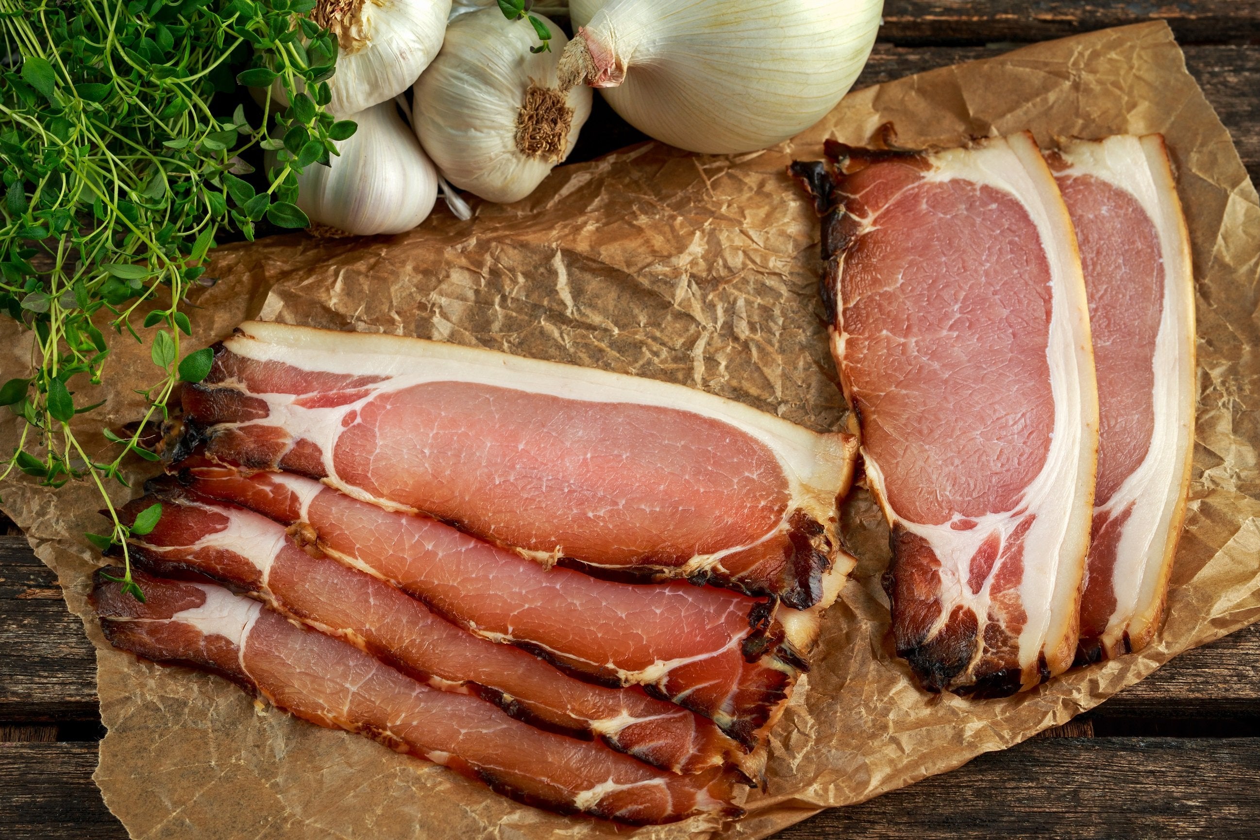 Dry Cured Back Bacon Smoked