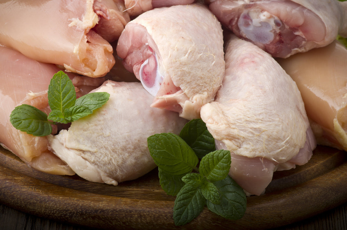 Chicken - Cuts - Thighs - Skin on, bone in - 500g
